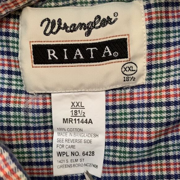 Wrangler Riata Men’s Short Sleeves Shirt. Size XXL - Picture 4 of 9